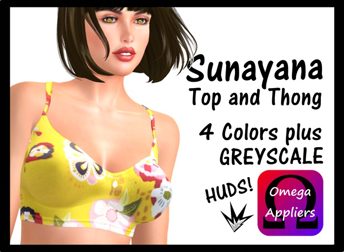 BUMPER GIRL CLOTHING - SUNAYANA TOP & THONG - OMEGA APPLIER