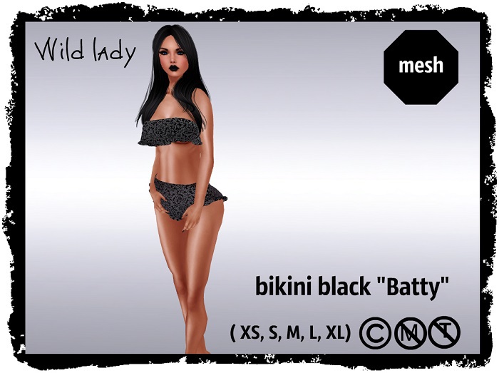 bikini black "Batty"