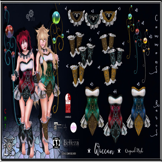 *SL* Wiccan Legwraps - Sweet Lies 6 COMMON