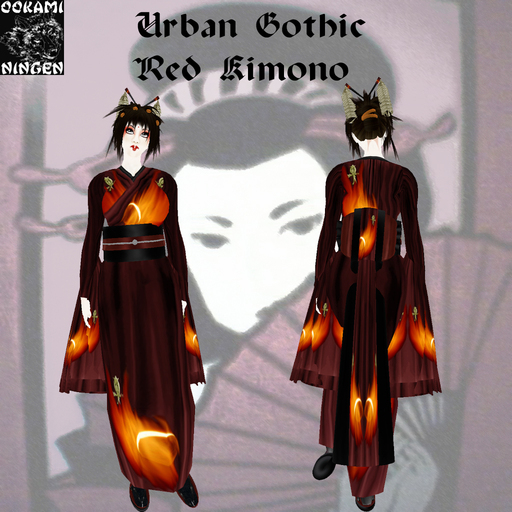 'ON Urban Gothic  Red Kimono