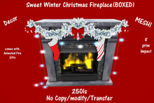 Sweet Winter Christmas Fireplace(BOXED)