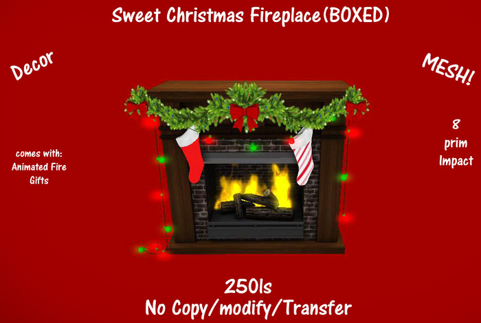 Sweet Christmas Fireplace(BOXED)