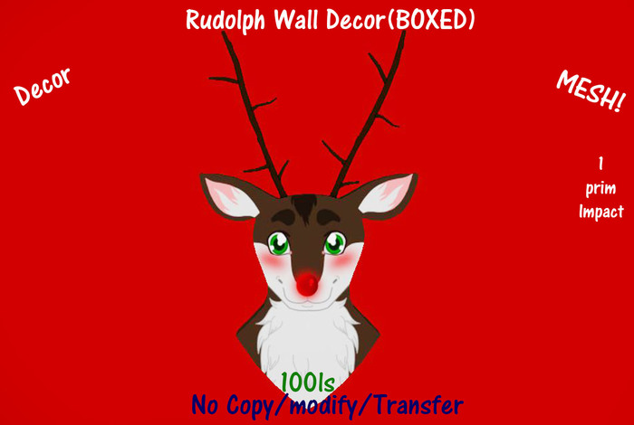 Rudolph Wall Decor(BOXED)