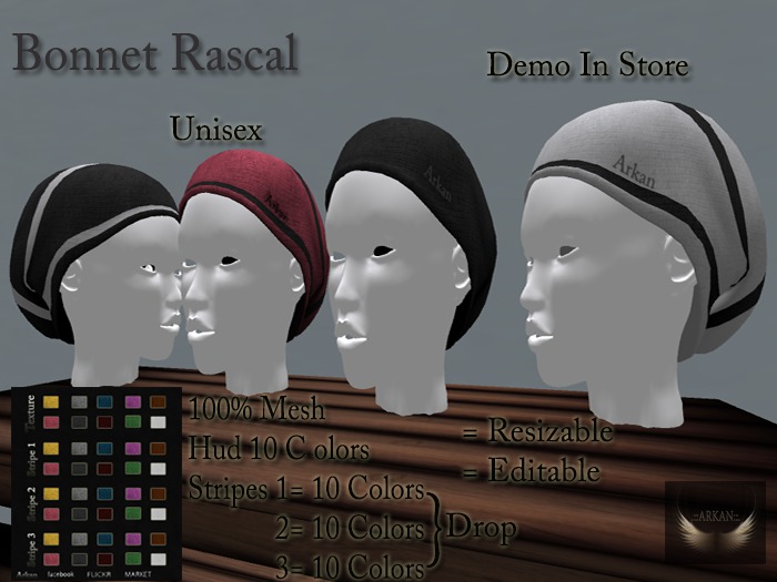 .::Arkan::. Bonnet Rascal {Unisex}