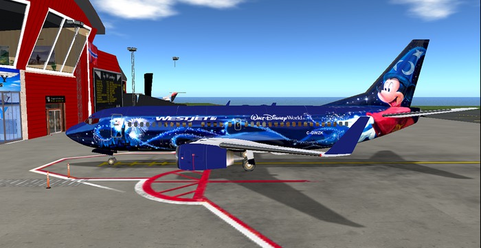 Paint D-737 (WESTJET)