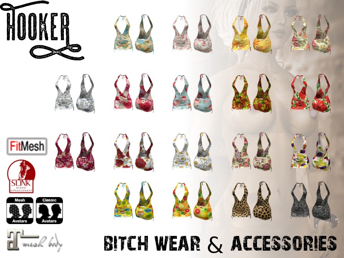 H00KER - Daisy Dress DEMO for Maitreya, Slink, Fitted, Standard