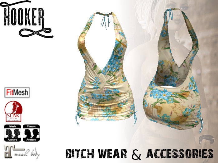 H00KER - Daisy Dress #1 for Maitreya, Slink, Fitted, Standard