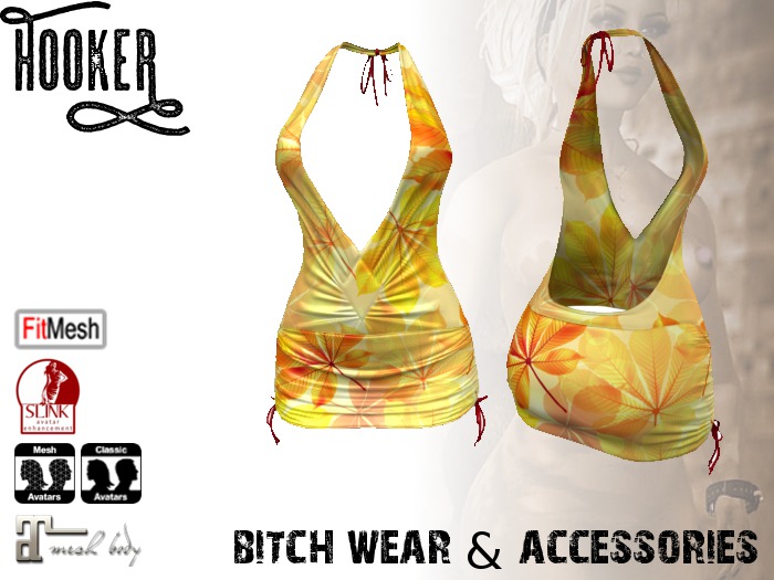 H00KER - Daisy Dress #3 for Maitreya, Slink, Fitted, Standard