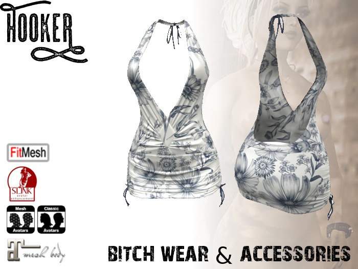 H00KER - Daisy Dress #5 for Maitreya, Slink, Fitted, Standard