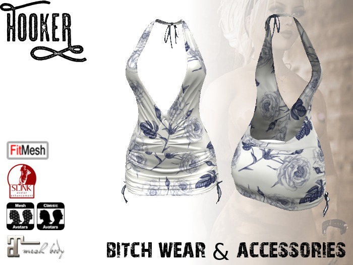 H00KER - Daisy Dress #6 for Maitreya, Slink, Fitted, Standard