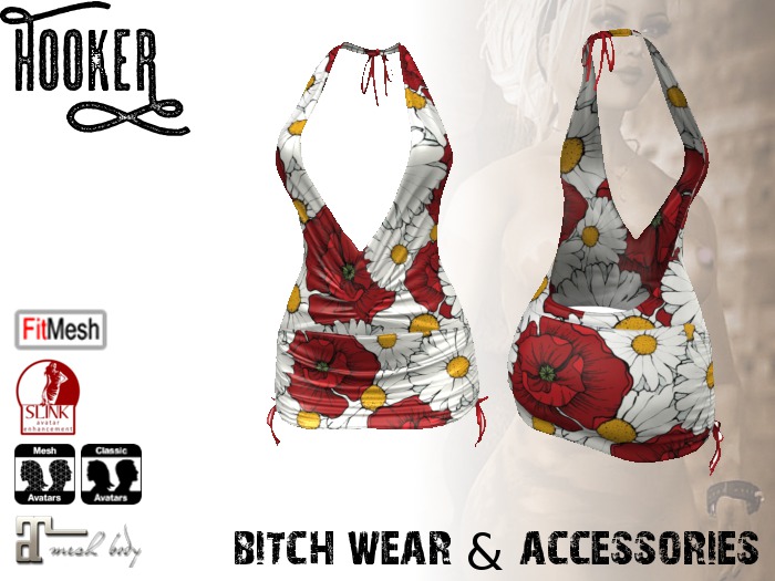 H00KER - Daisy Dress #12 for Maitreya, Slink, Fitted, Standard