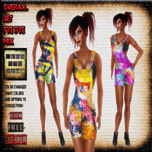 *RFF* Overalls Tye Dye