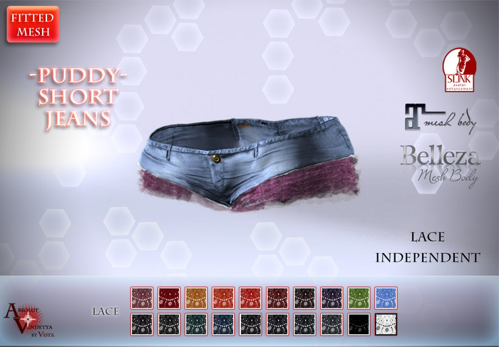 Absolut Vendetta -@Puddy Shorts JEANS*OCEAN