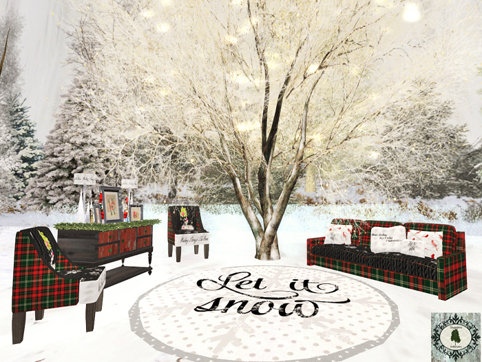 Family Living Room ~ Let It Snow