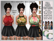 CRASH TIED UNDERBUST XMAS TRIO 2 FULL PERM TEXTURES