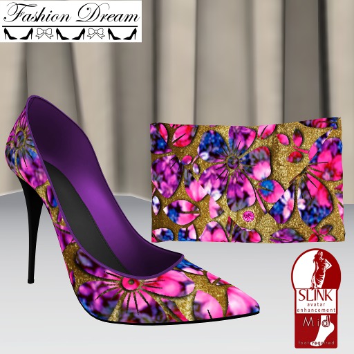 Flower Clutch and Shoes Slink Mid Feet - Fashion Dream