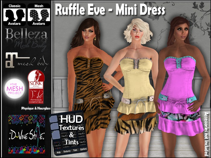 D&D - Ruffle Eve - Mini Dress (DEMO)