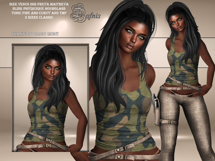 *dafnis shannon  camo light outfit