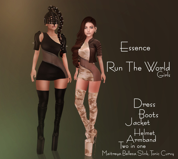 :ESSENCE:RUN THE WORLD OUTFIT 'HUD' COLORS
