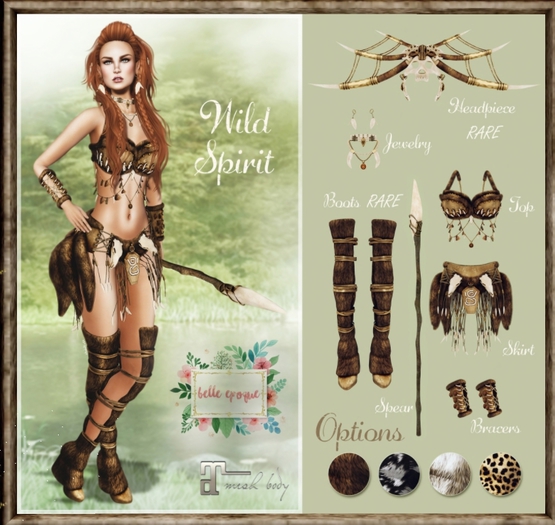 Belle Epoque { Wild Spirit } Bracers Cream (Box)