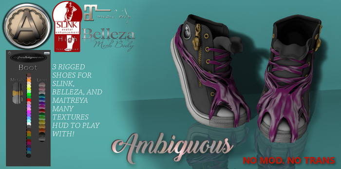 !.::AMBIGUOUS::.! GUM TIP TOES   w/hud (WEAR)