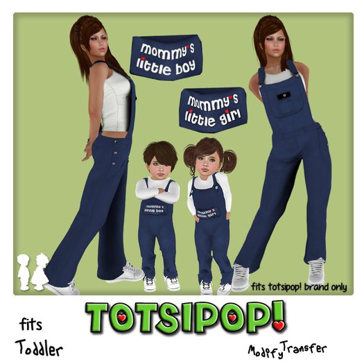TOTSIPOP! Blue Overall Mommy and ME