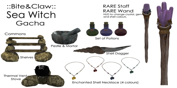 ::B&C:: Sea Witch Necklace Red (BOX)