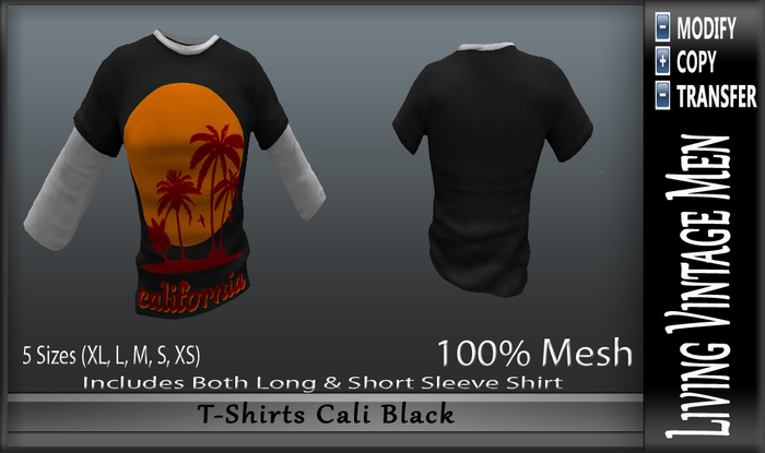 LVM T-Shirts Cali Black