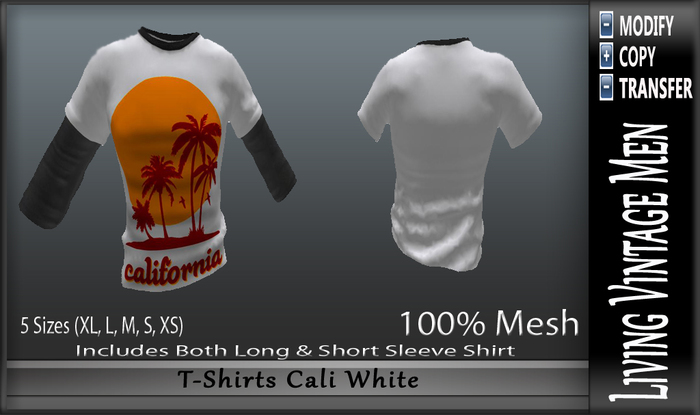 LVM T-Shirts Cali White
