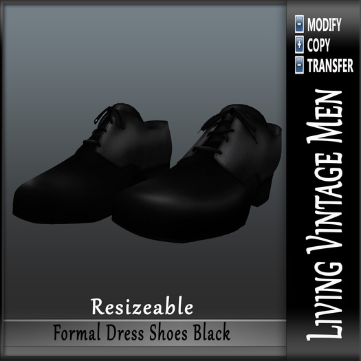 LVM Formal Dress Shoes Black