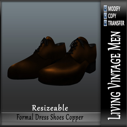 LVM Formal Dress Shoes Copper