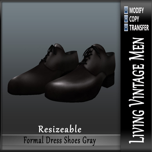 LVM Formal Dress Shoes Gray