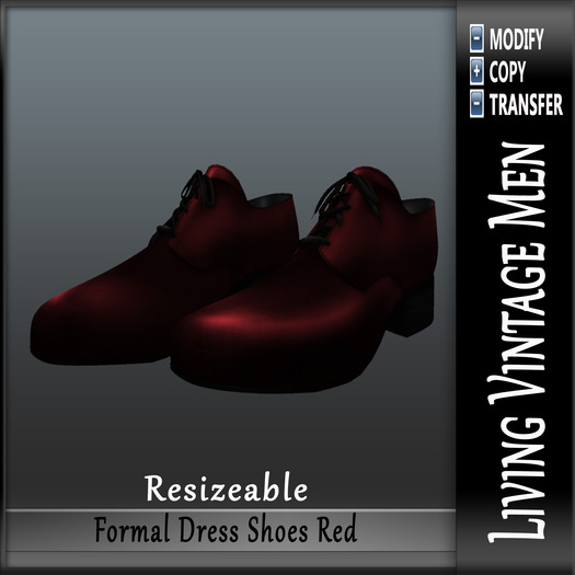 LVM Formal Dress Shoes Red