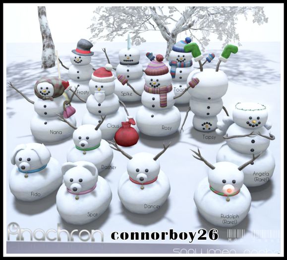 Anachron - Snowman Gacha - Rudolph RARE