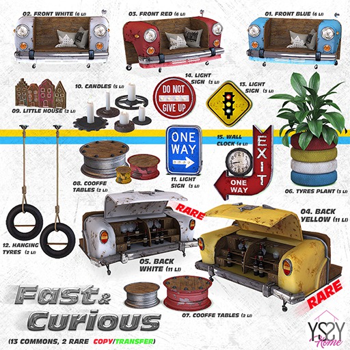 *YS&YS* Fast&Curious Set - 09 Houses  box