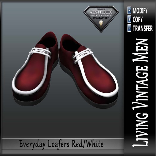 LVM Everyday Loafers Red/White