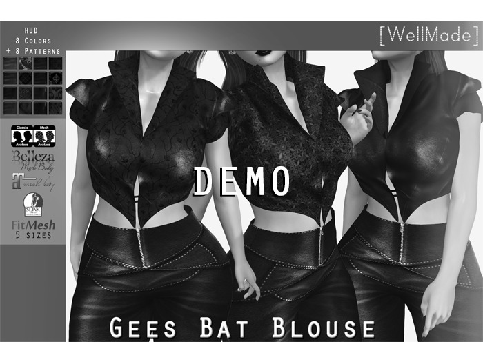 [WellMade] Gees Bat Blouse DEMO