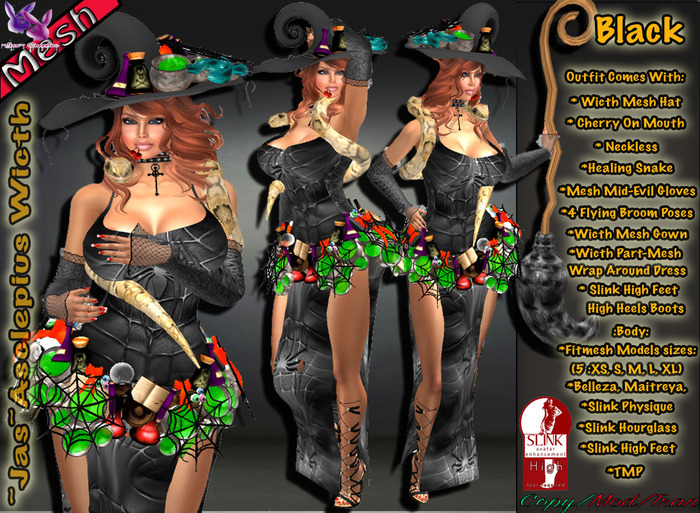 ~Jas~Asclepius Wicth Black ::BOX::