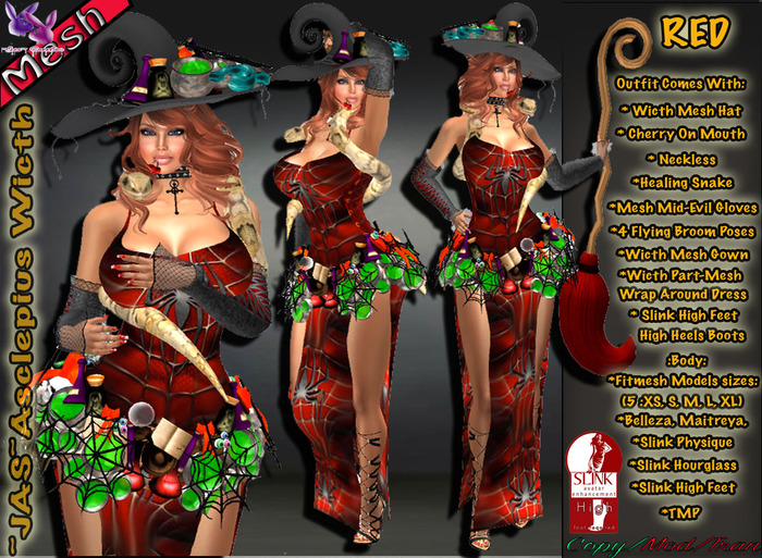 ~Jas~Asclepius Witch Red ::BOX::