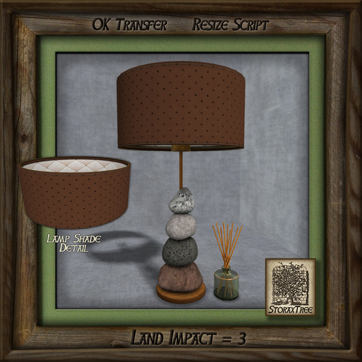 Sticks and Stones Lamp Bk