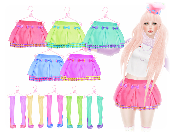 !RT:.:DEMO:.:Mesh Skirt & Stilettos+Stocking:.