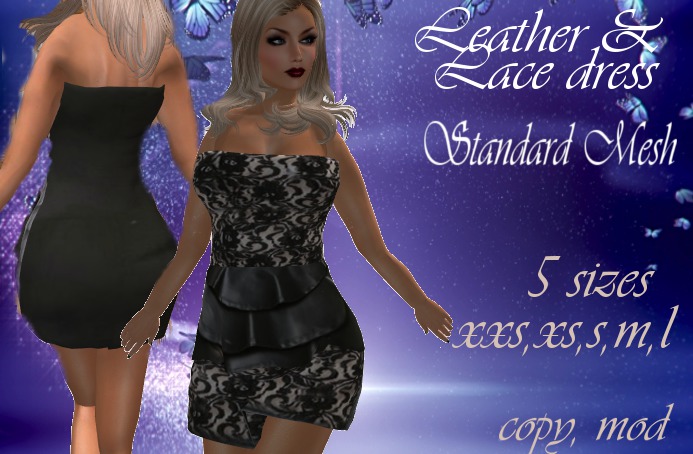 Leather & Lace Dress