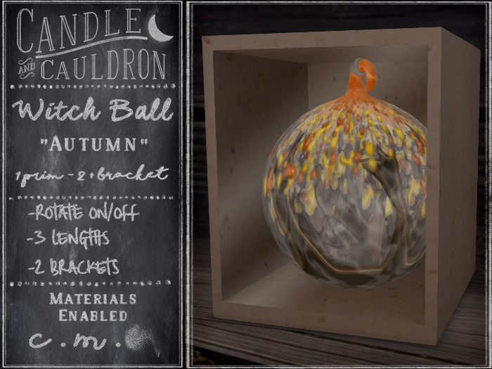 .:C&C:. Witch Ball - Autumn **ADD or WEAR ME**
