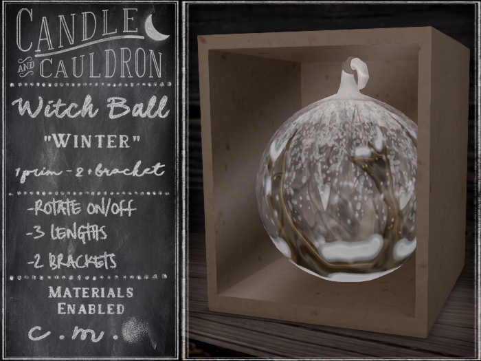 .:C&C:. Witch Ball - Winter **ADD or WEAR ME**