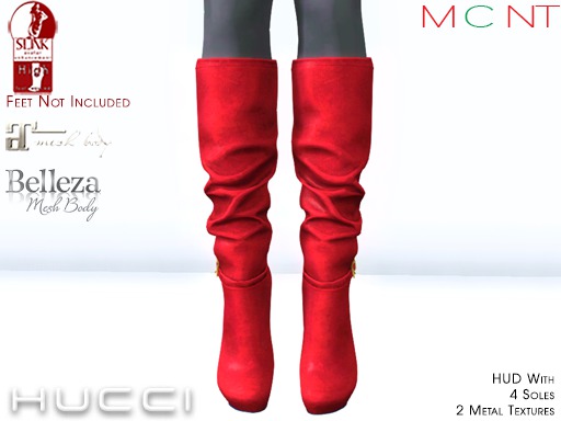 ::HH:: Hucci Xian Boot - Red