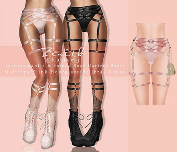 =Zenith=Harness pantie (Pink)