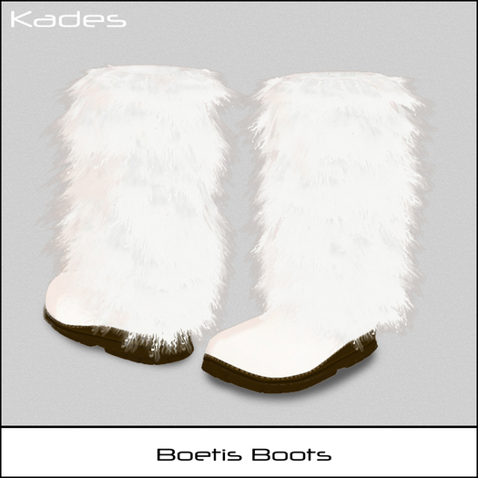 Fell Stiefel weiss