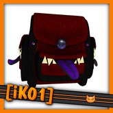 [iK01] Monsta School Bag! Red