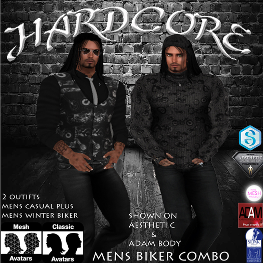 MENS BIKER COMBO PACK CASUAL PLUS & WINTER