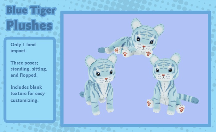 Liminality- Blue Tiger Plushes